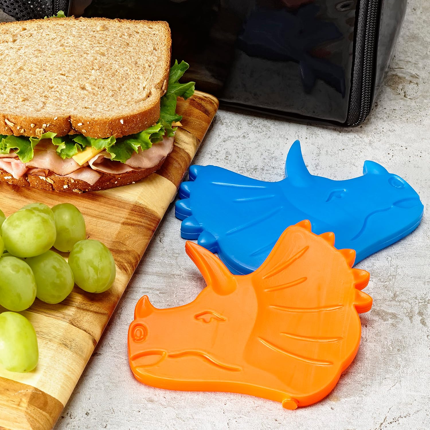 Detalle 1 de Cool Coolers Lunch Box Ice Packs, Dinosaur