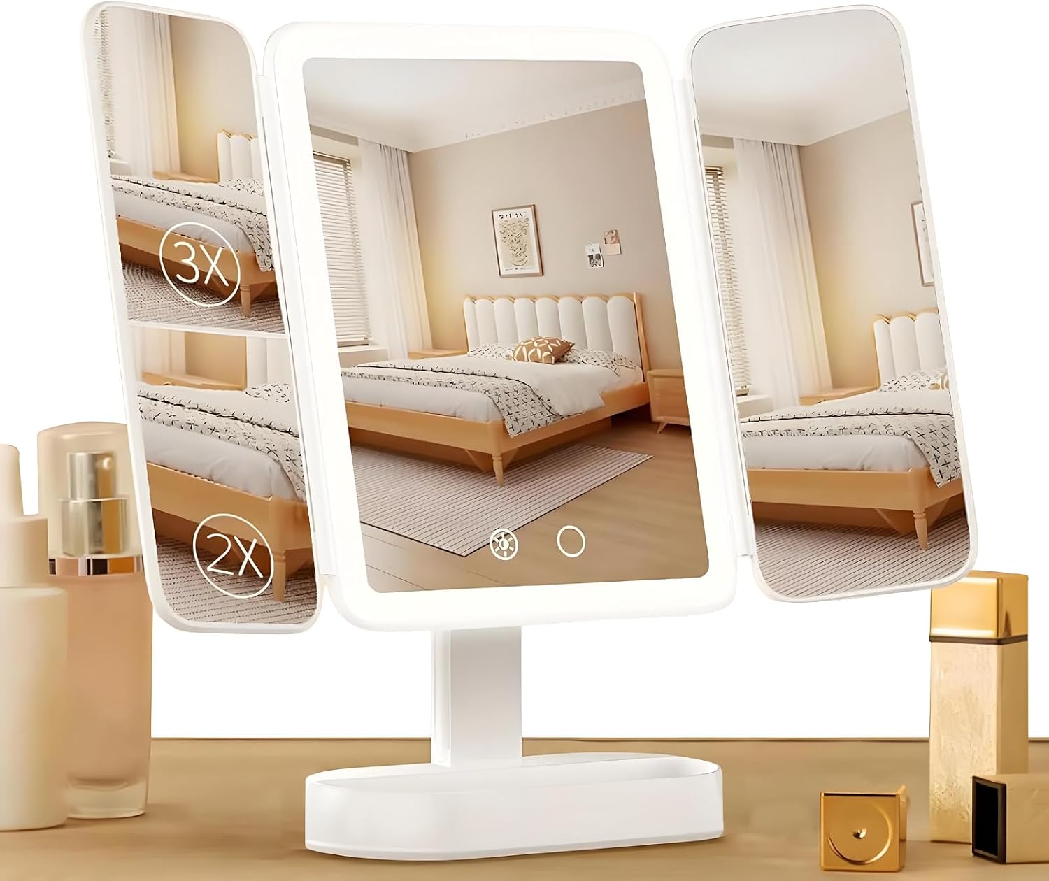 Detalle de ACETEND Vanity Mirror With Lights 3X/2X/1X