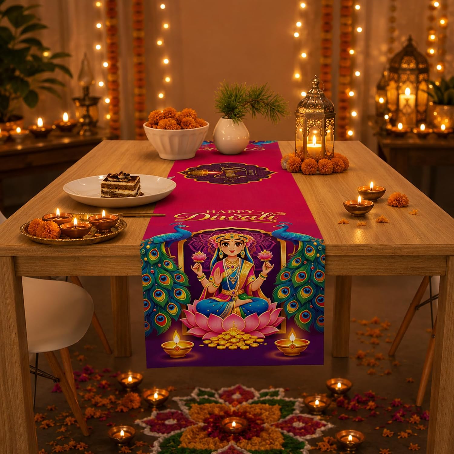 Detalle 2 de Diwali Table Runner, Polyester