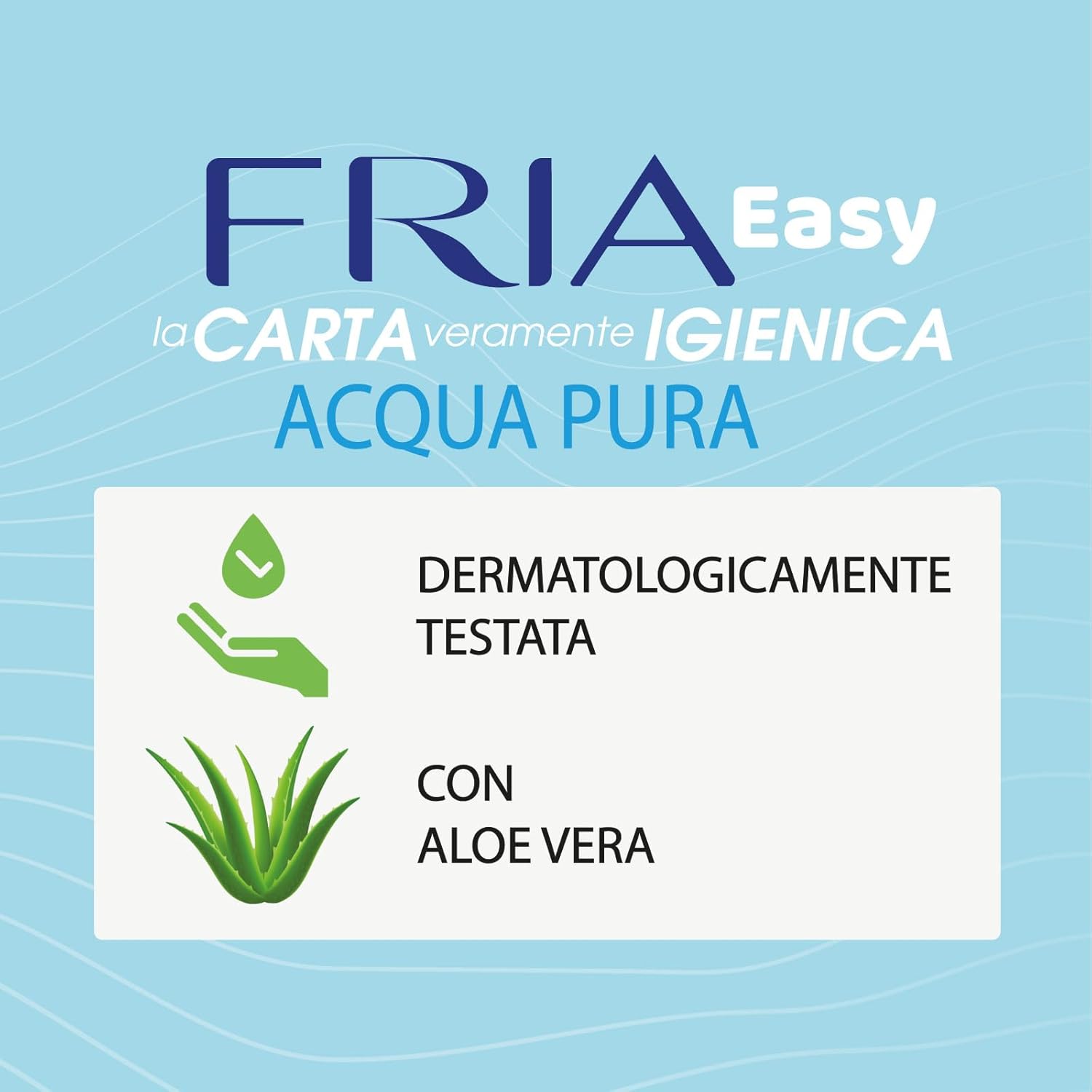 Detalle de Fria Easy Carta Igienica Umidificata con Acqua Pura ad Effetto Calmante – 50 Salviette