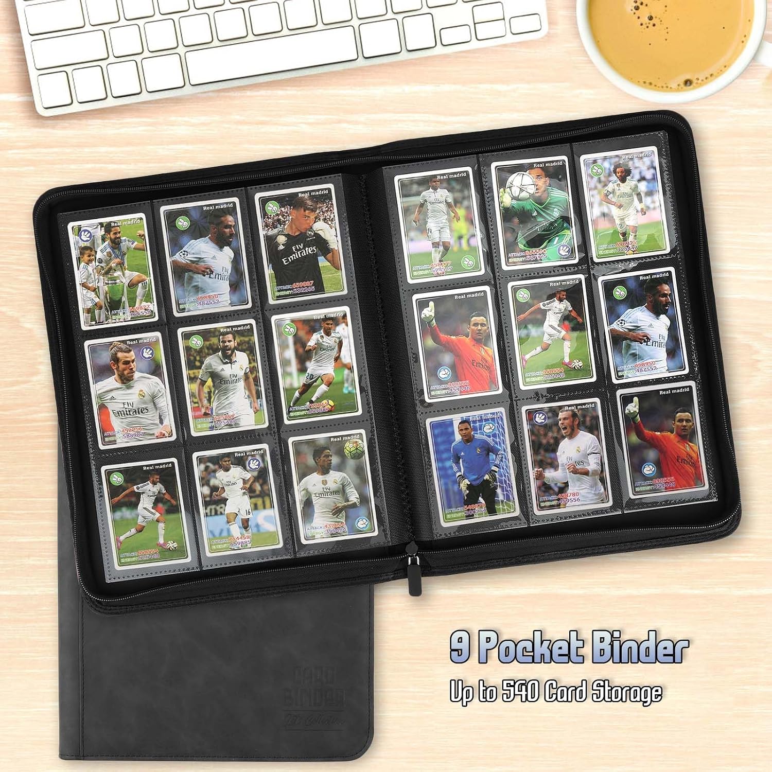 Thumbnail 5 de Premium Trading Card Binder 540-Pocket PU Album