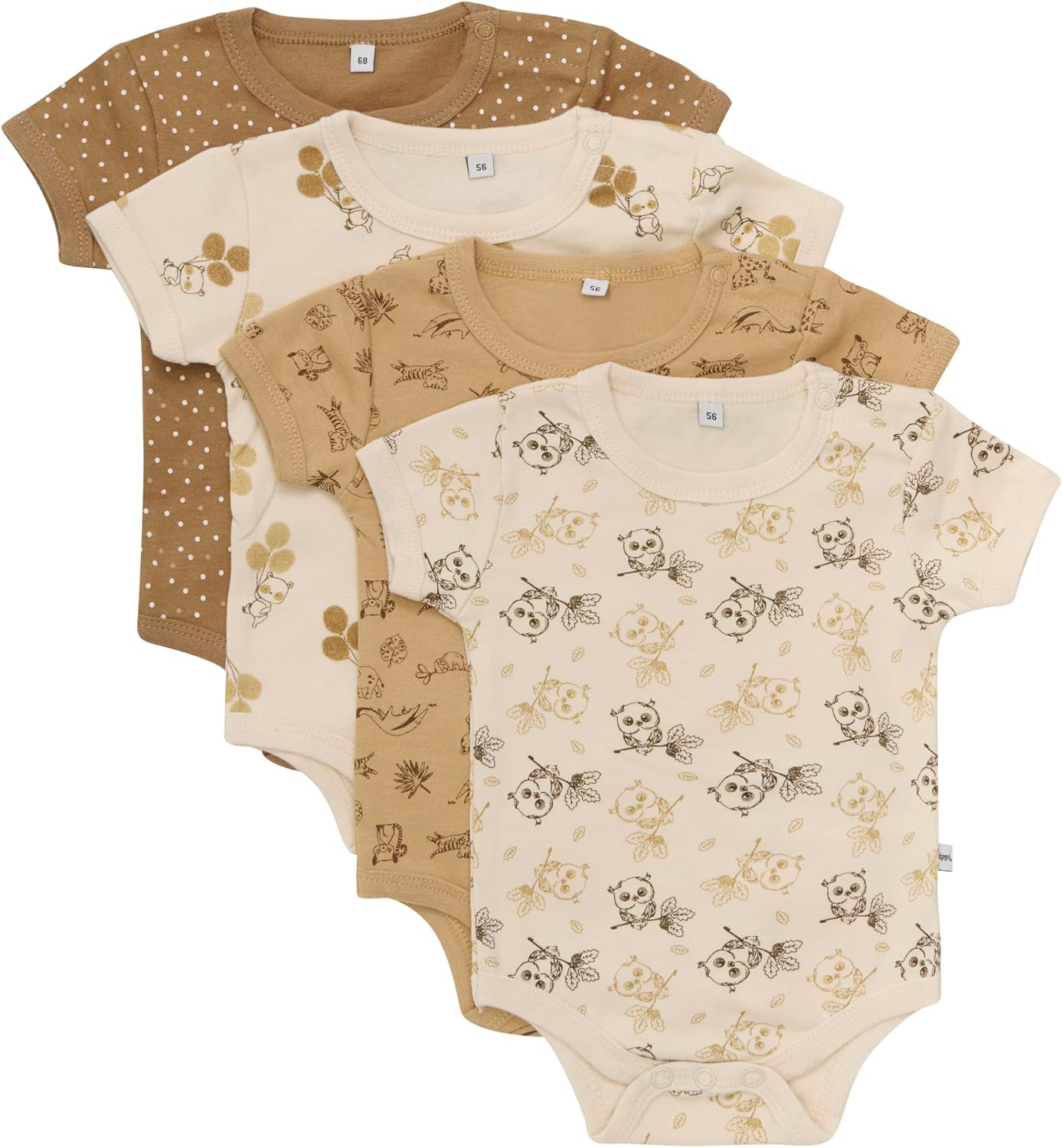 Thumbnail 4 de Pippi made with love Unisex Baby-Body kurzarm mit Print (4er-Pack) – Formender Body für den Alltag