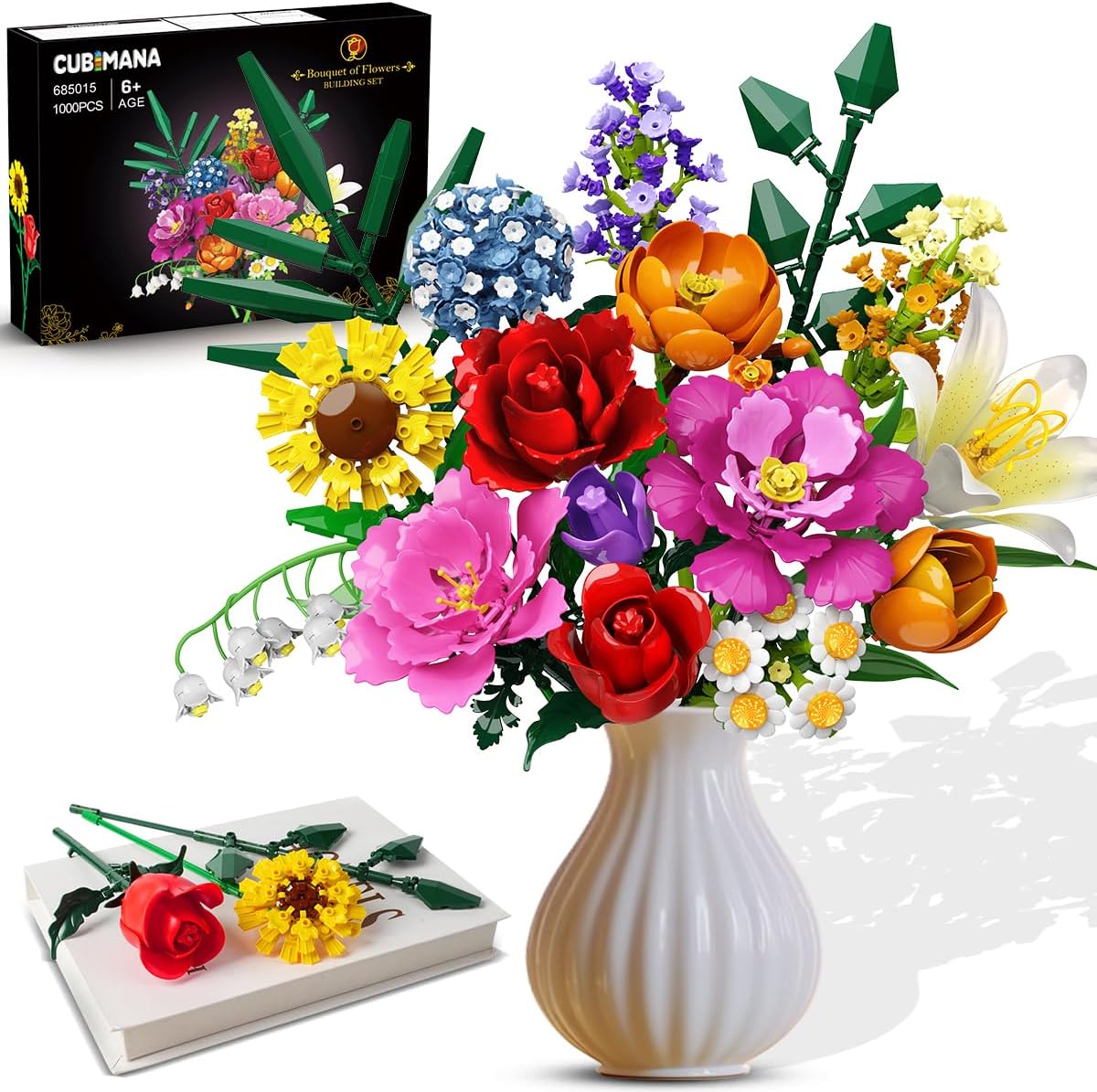 Detalle de CUBIMANA Blumenstrauß-Bausatz 15 Teile