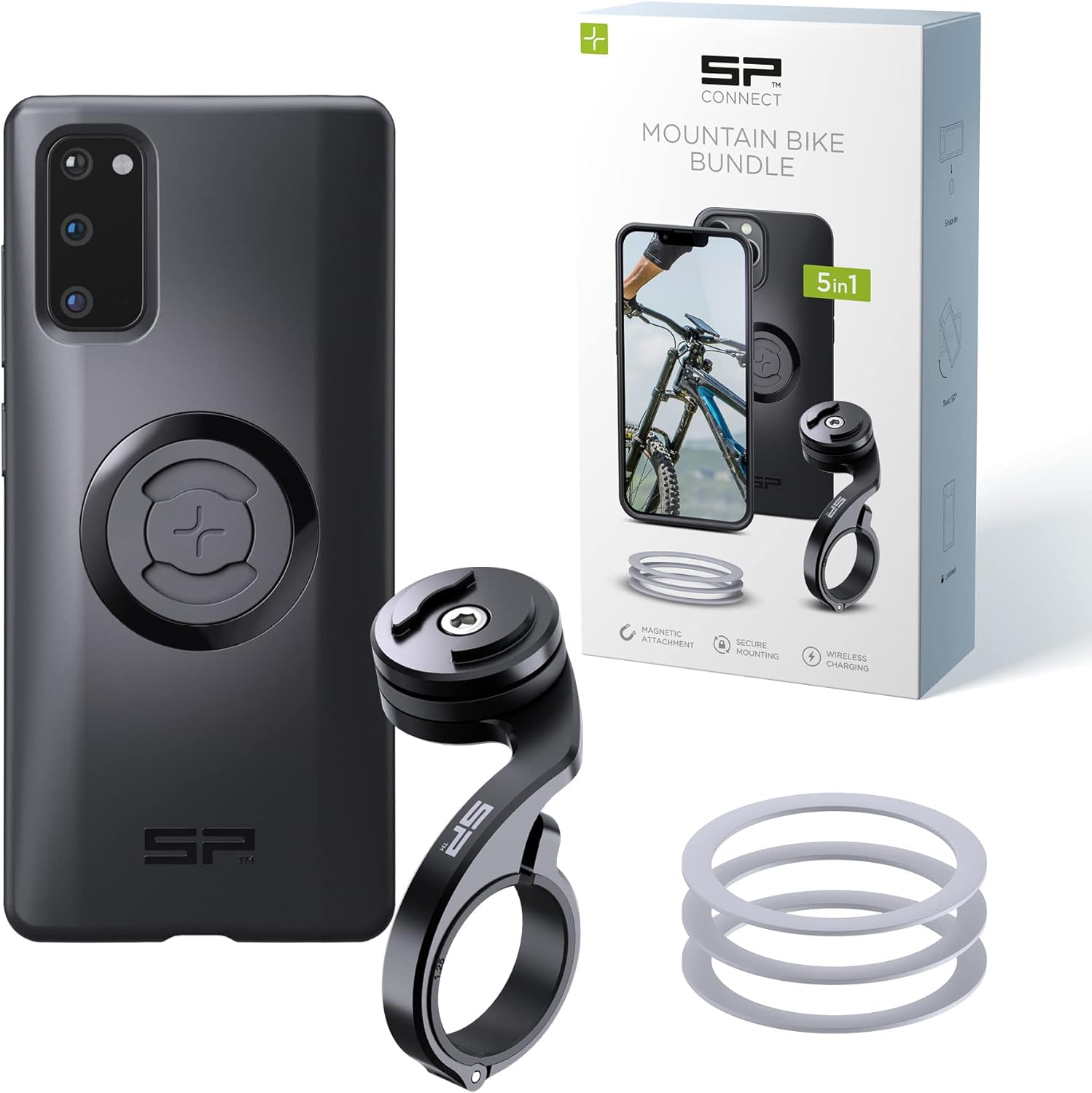 Detalle de SP CONNECT Mountain Bike Bundle SPC+ per Samsung S20: supporto impermeabile e custodia avanzata per MTB