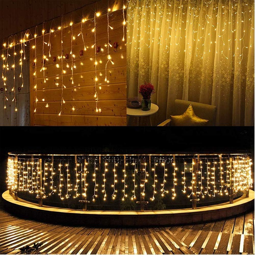 Thumbnail 6 de Joomer SSL0200-I-24V Christmas Icicle Lights, 33 ft Warm White, 50 Drops
