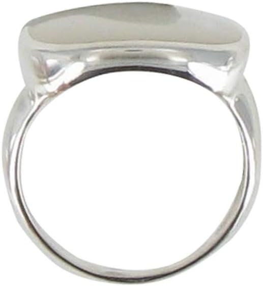 Thumbnail 2 de Bague Argent 925 Pavé Carré de Nacre Ivoire — Les Poulettes Bijoux