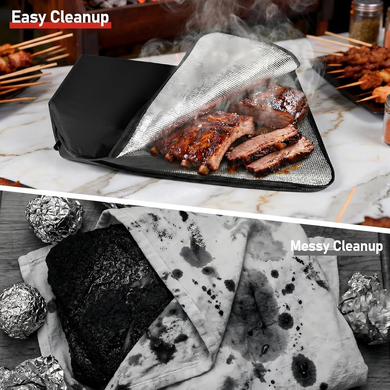 Detalle 2 de BANGIE BBQ001-19 Meat Resting Bag, 5-Layer Insulation, Oxford Cloth