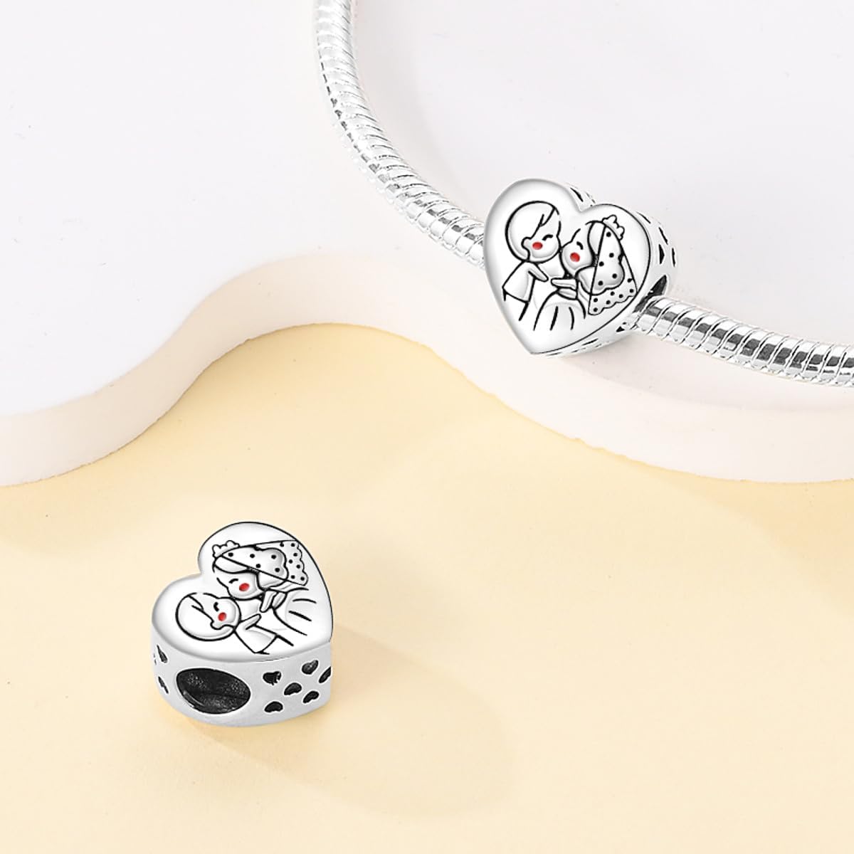 Thumbnail 1 de Pandach Charm Anhänger aus 925 Sterling Silber – kompatibel mit europäischen Armbändern und Halsketten