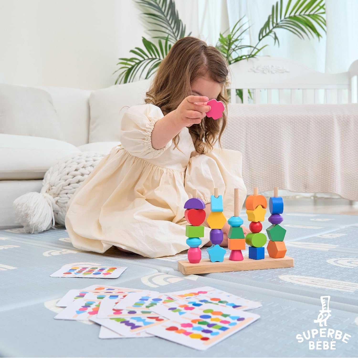 Thumbnail 6 de Jouet Montessori en Bois à Empiler et Tri pour Bébé et Enfant – SUPERBE BEBE