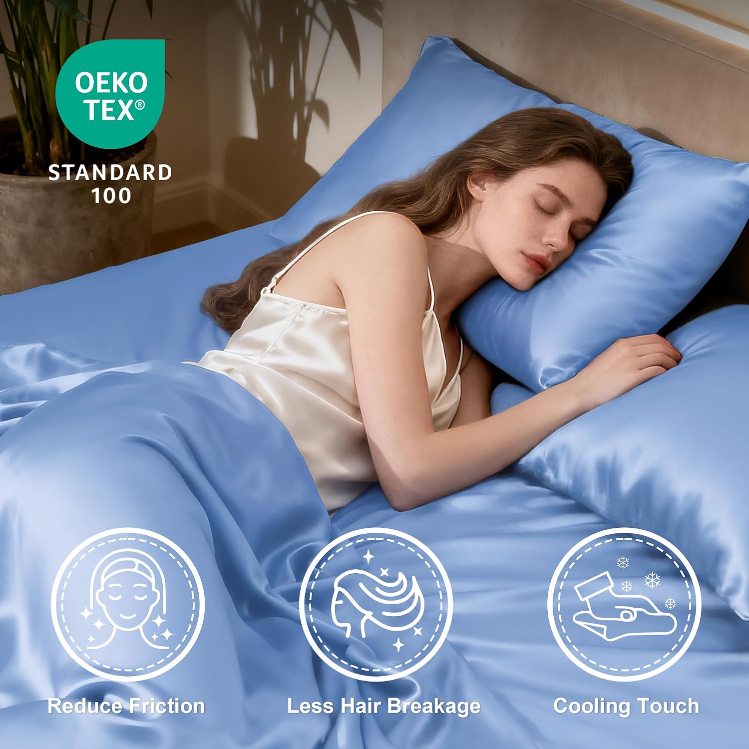 Detalle de Love's cabin Satin Queen Sheets