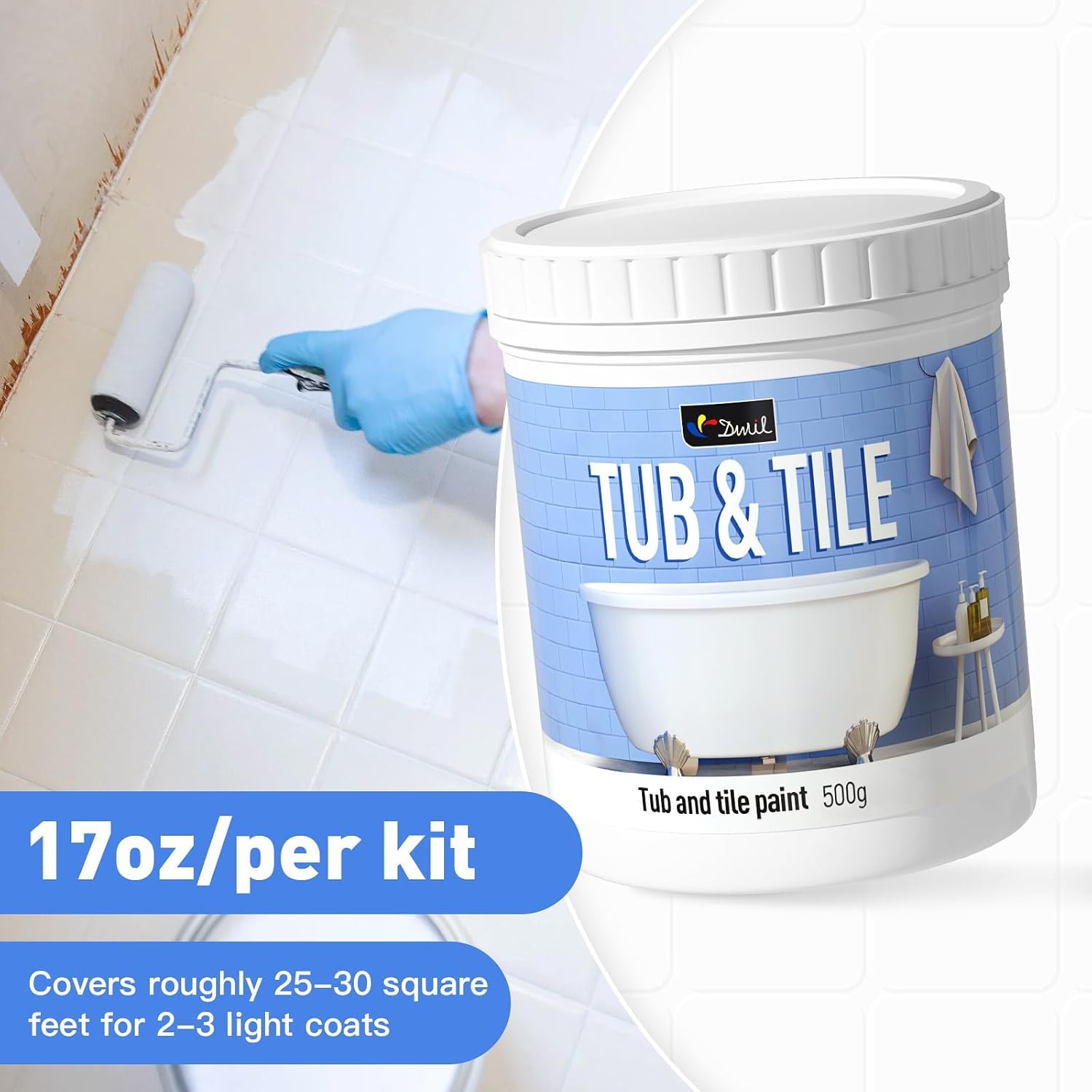 Detalle de DWIL Tile Paint Refinishing Kit 16.5 oz