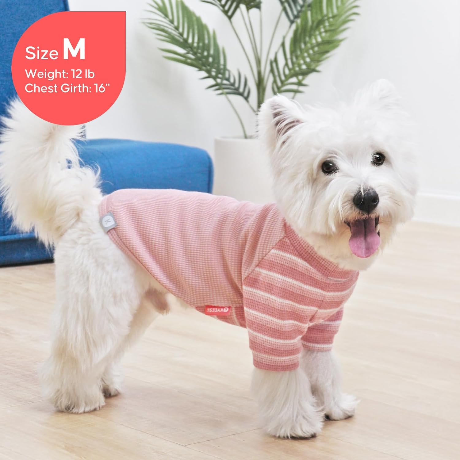 Detalle de KYEESE Dog Shirt in Waffle Knit