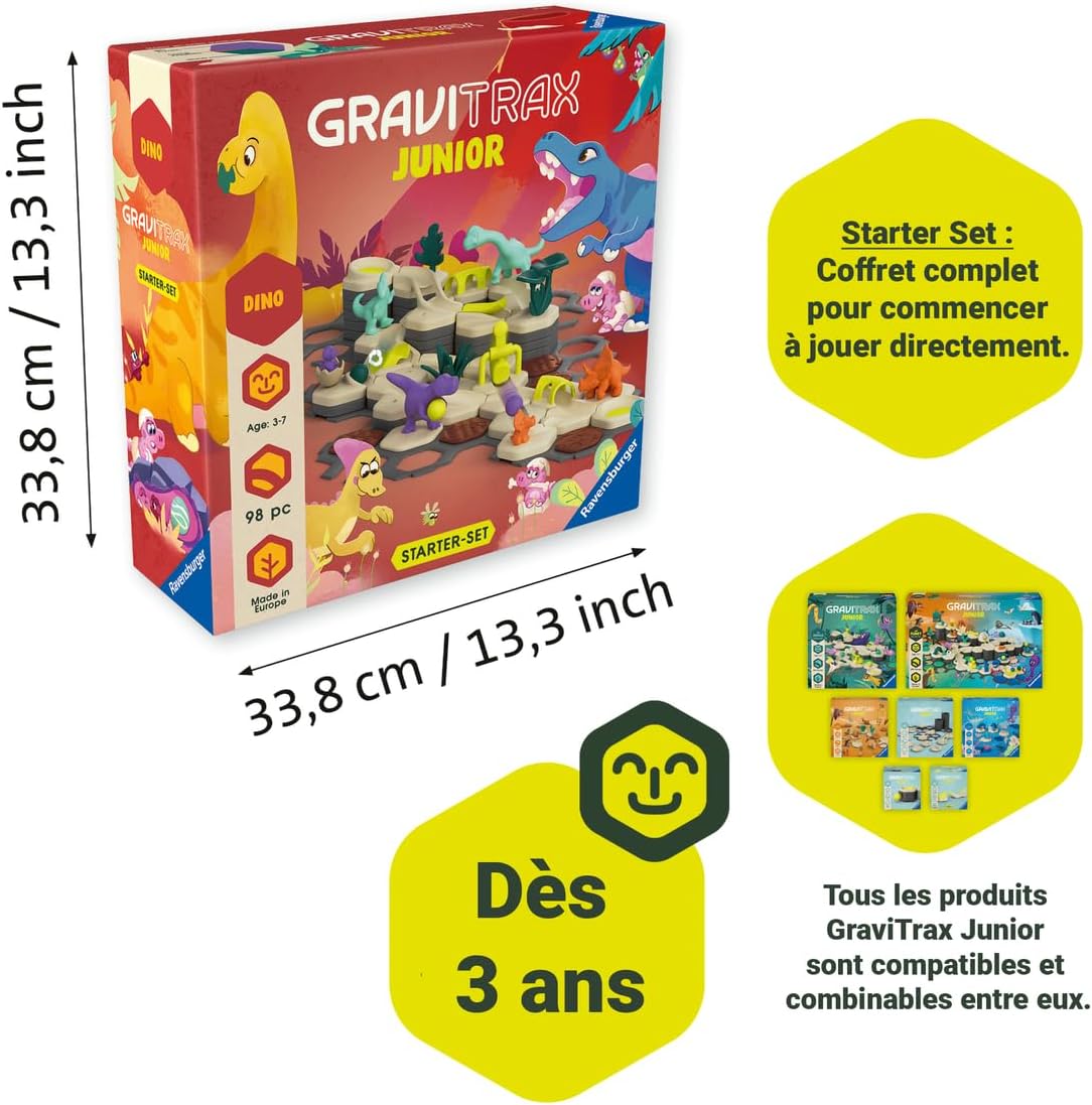 Thumbnail 6 de Ravensburger GraviTrax Junior Starter Set Dino – 100 pièces
