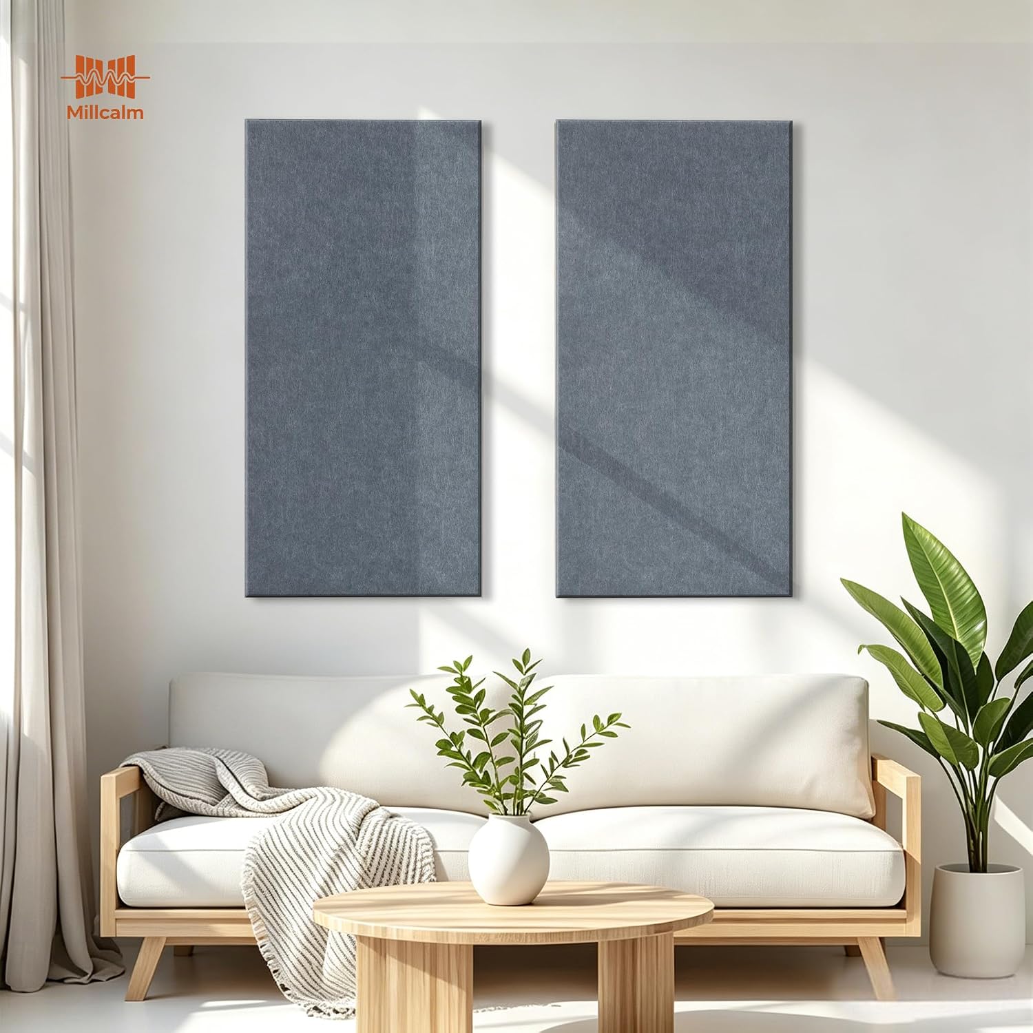 Detalle de Millcalm Acoustic Wall Panels, 4-Pack