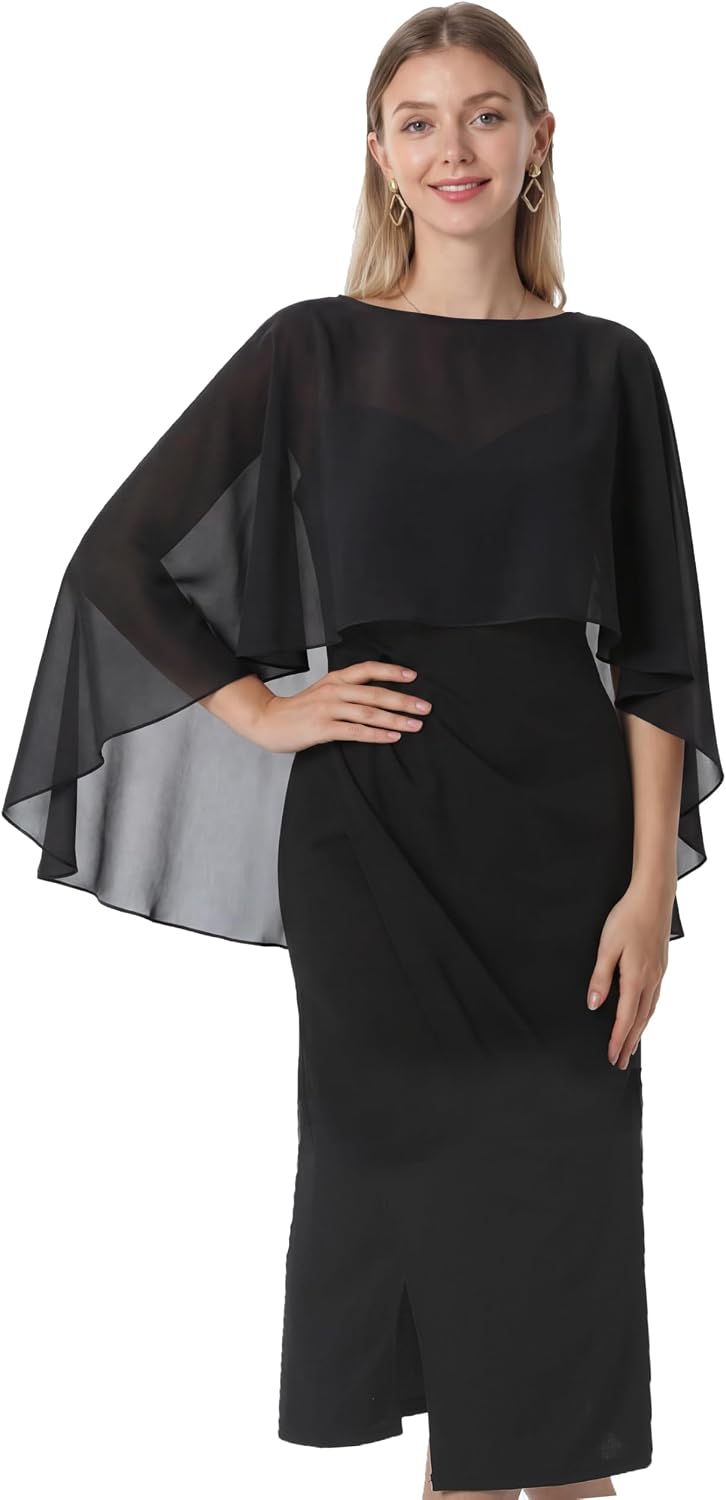 Detalle de Chiffon Capelet for Women in Tulle Polyester
