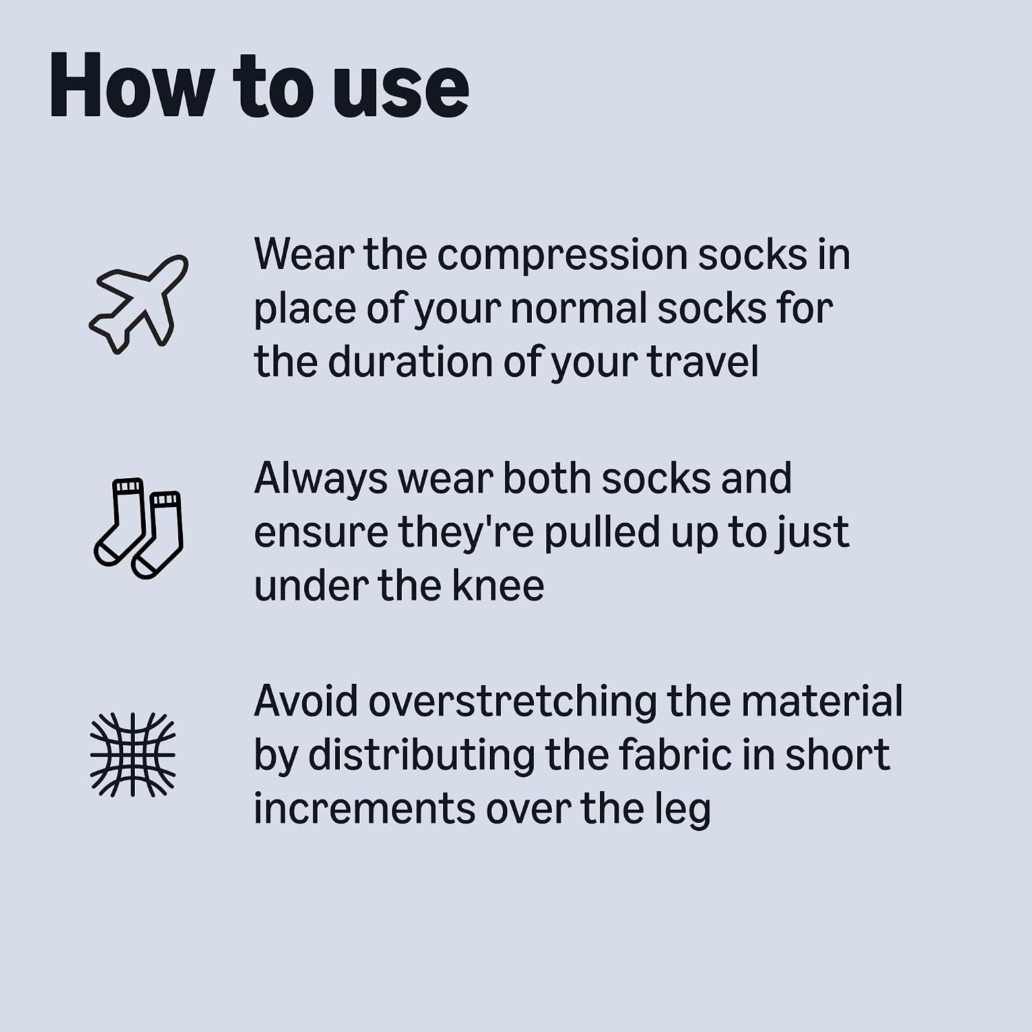 Thumbnail 3 de Healthcare by Amazon Flight Compression Socks 3-6/35-39