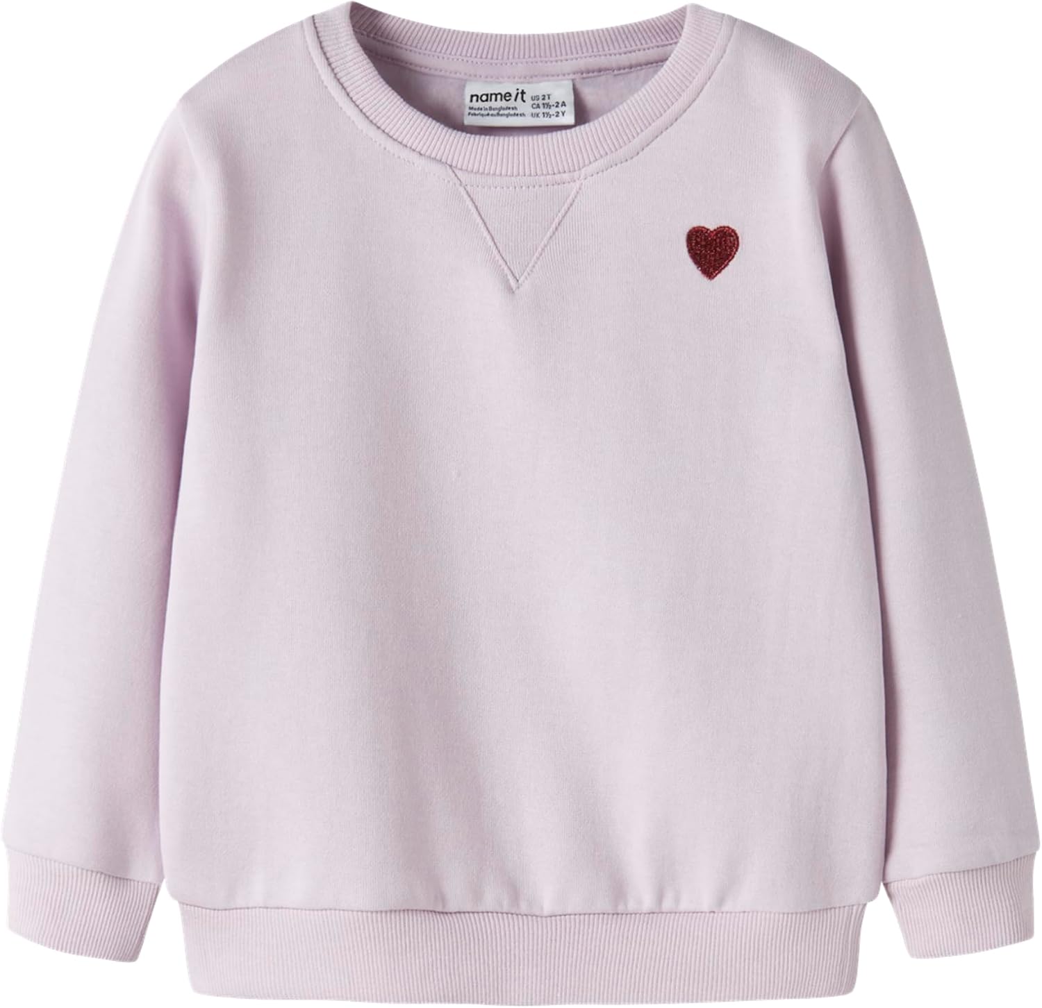 Detalle de Name IT Mädchen Nmfvima Ls Sweat Bru Noos (1er Pack) – Rundhals-Sweatshirt mit weicher Innenseite