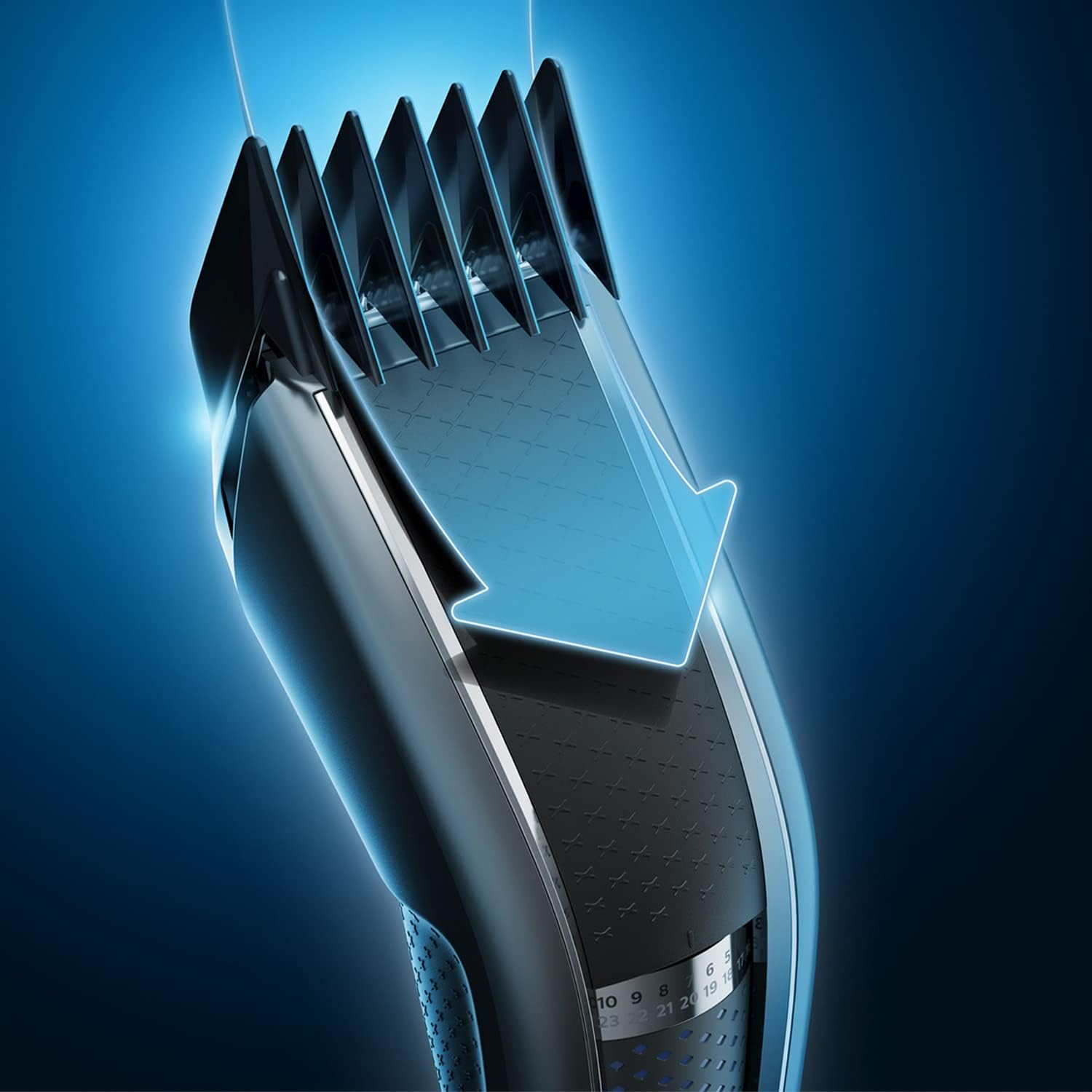 Detalle de PHILIPS Hair Clipper Series 5000 HC5632/13: Versatile trimming with Trim-n-Flow PRO