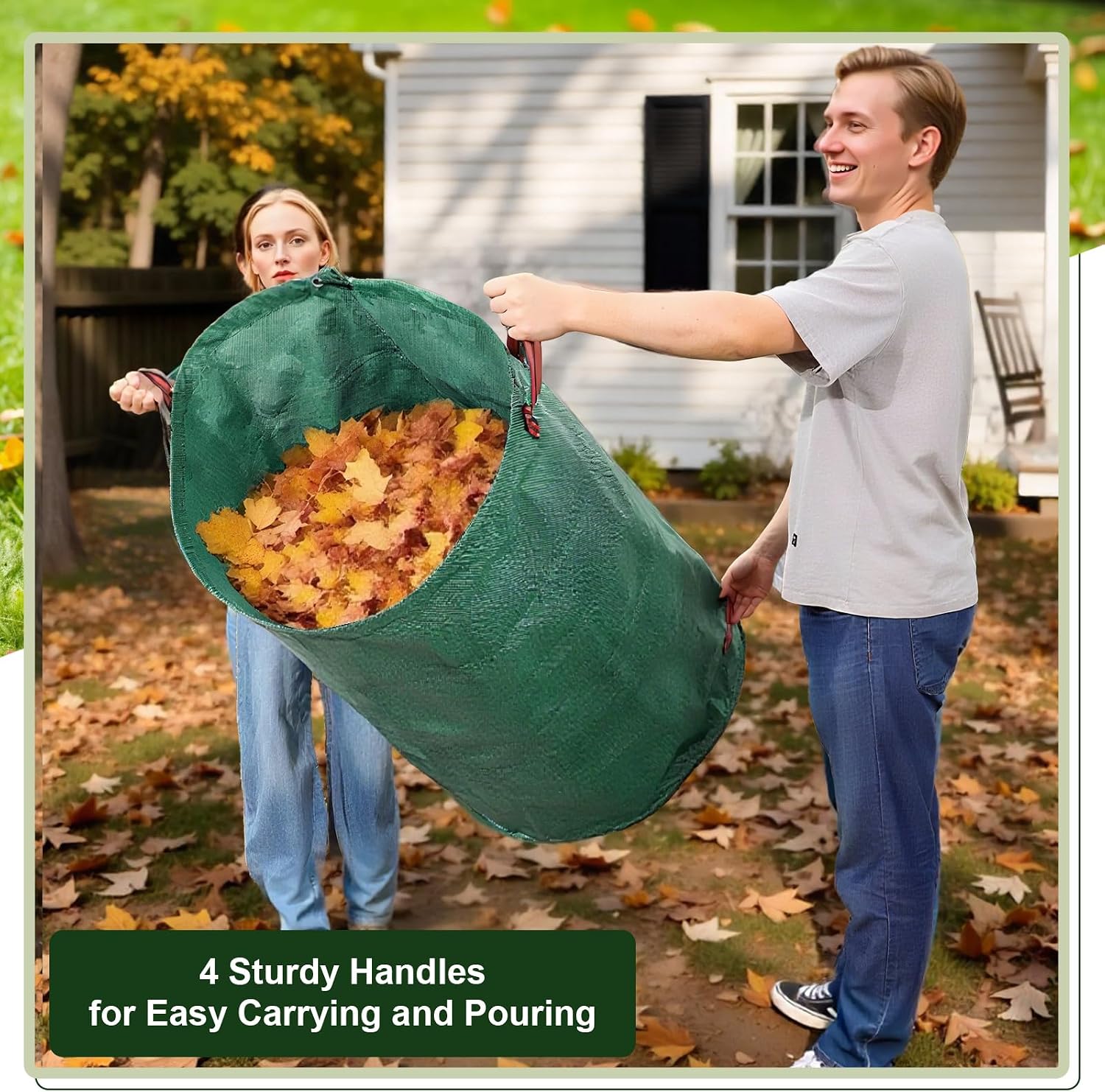 Thumbnail 6 de Dntorx 272L garden waste bags, 2 pack