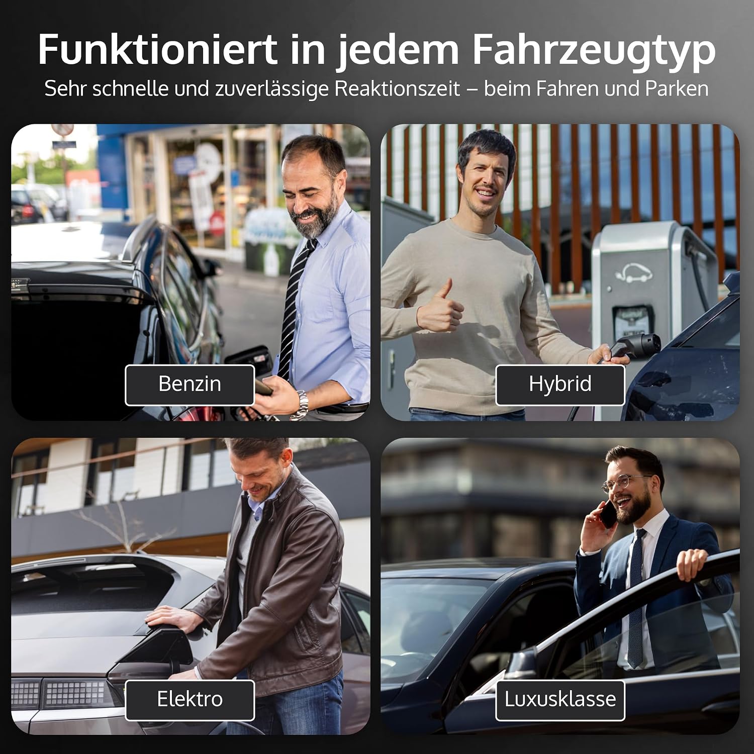 Thumbnail 6 de parkzeit NEW 2026 Elektronische Parkscheibe (automatisch, KBA-zugelassen) mit 1× AA-Langlaufbatterie