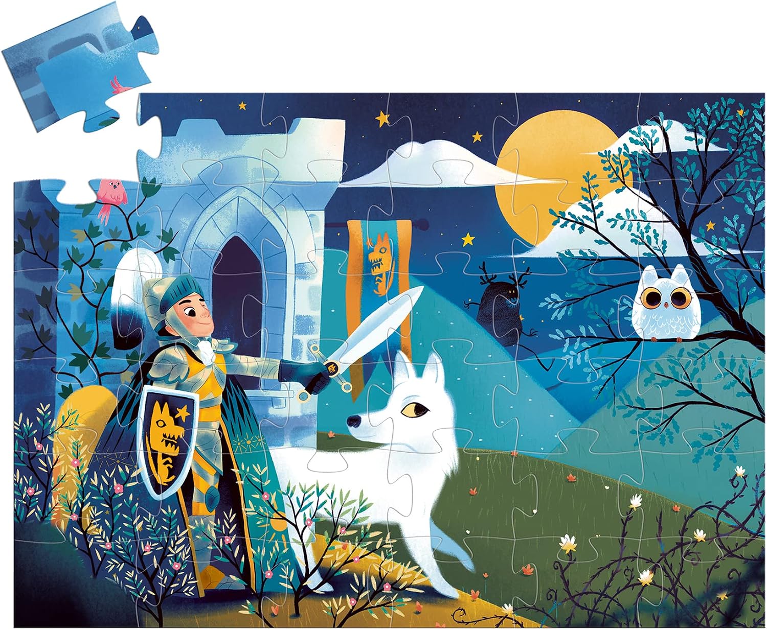 Thumbnail 3 de Djeco Chevalier de la pleine lune 36 pezzi puzzle enfant