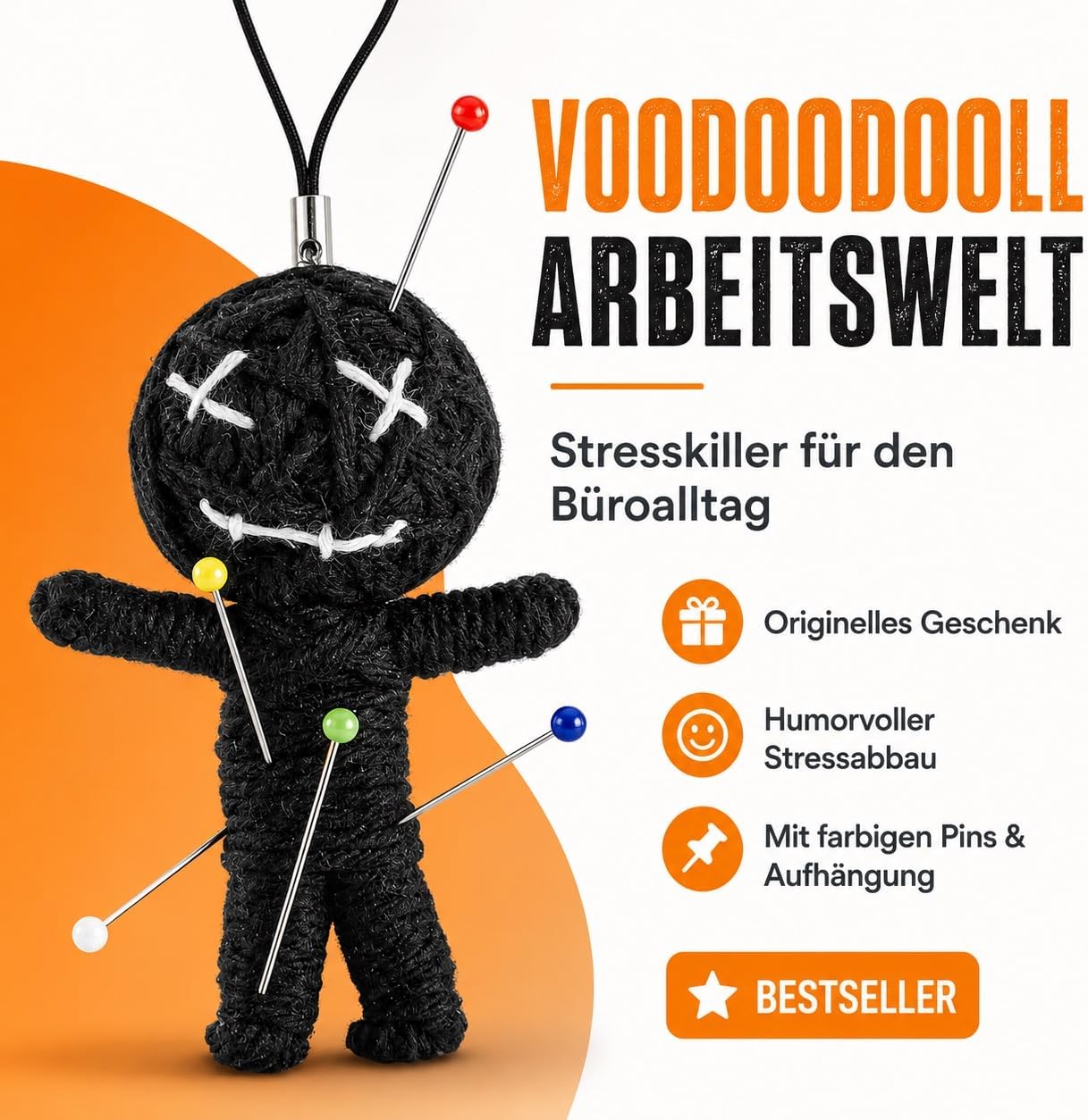 Detalle 2 de Voodoo Doll Puppe – witziges Gaggeschenk