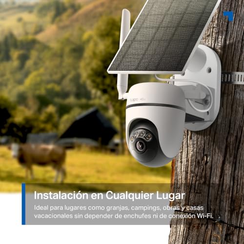Thumbnail 5 de Tapo C615G Kit – Cámara de seguridad 4G LTE solar con Pan/Tilt 360° y detección AI (Person/Vehicle/Pet)