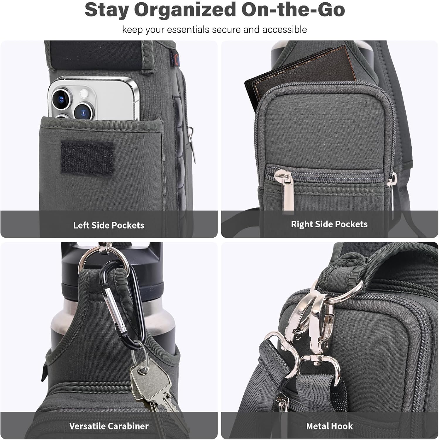 Thumbnail 3 de icolor Magnetic Gym Bag Water Bottle Carrier