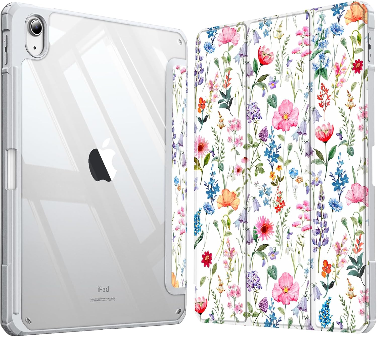Detalle de Fintie Hybrid Hülle für iPad (A16) 11 Generation 11 Zoll 2025 & iPad 10. Generation 10.9 Zoll 2022 – Transparentes Rückenteil, Stifthalter