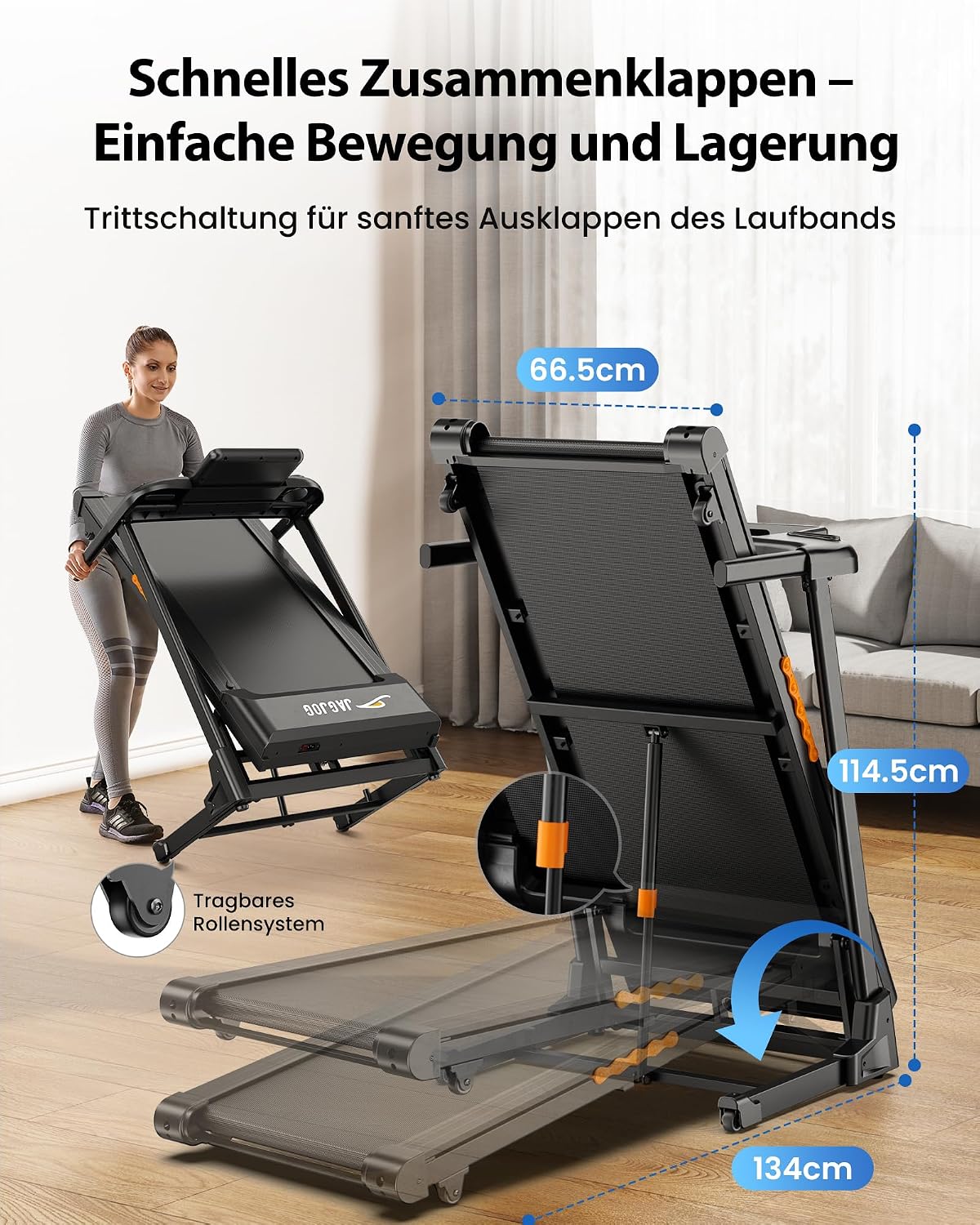 Detalle 2 de Klappt das Laufband Zuhause 3 PS mit LED Anzeige
