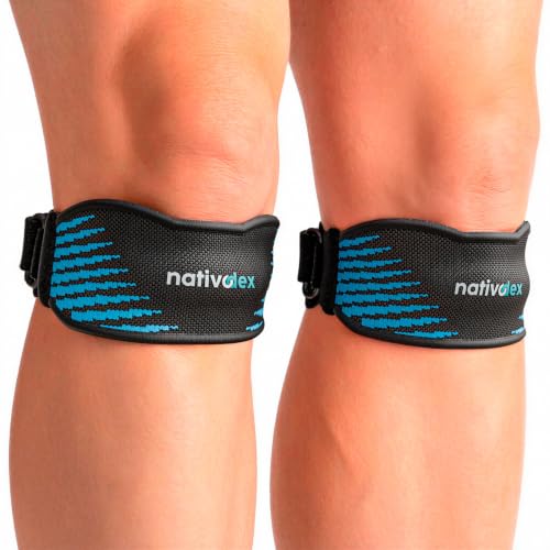 NativoDex Rodillera para Menisco y Ligamento – Banda Rotuliana Ajustable (Pack 2)