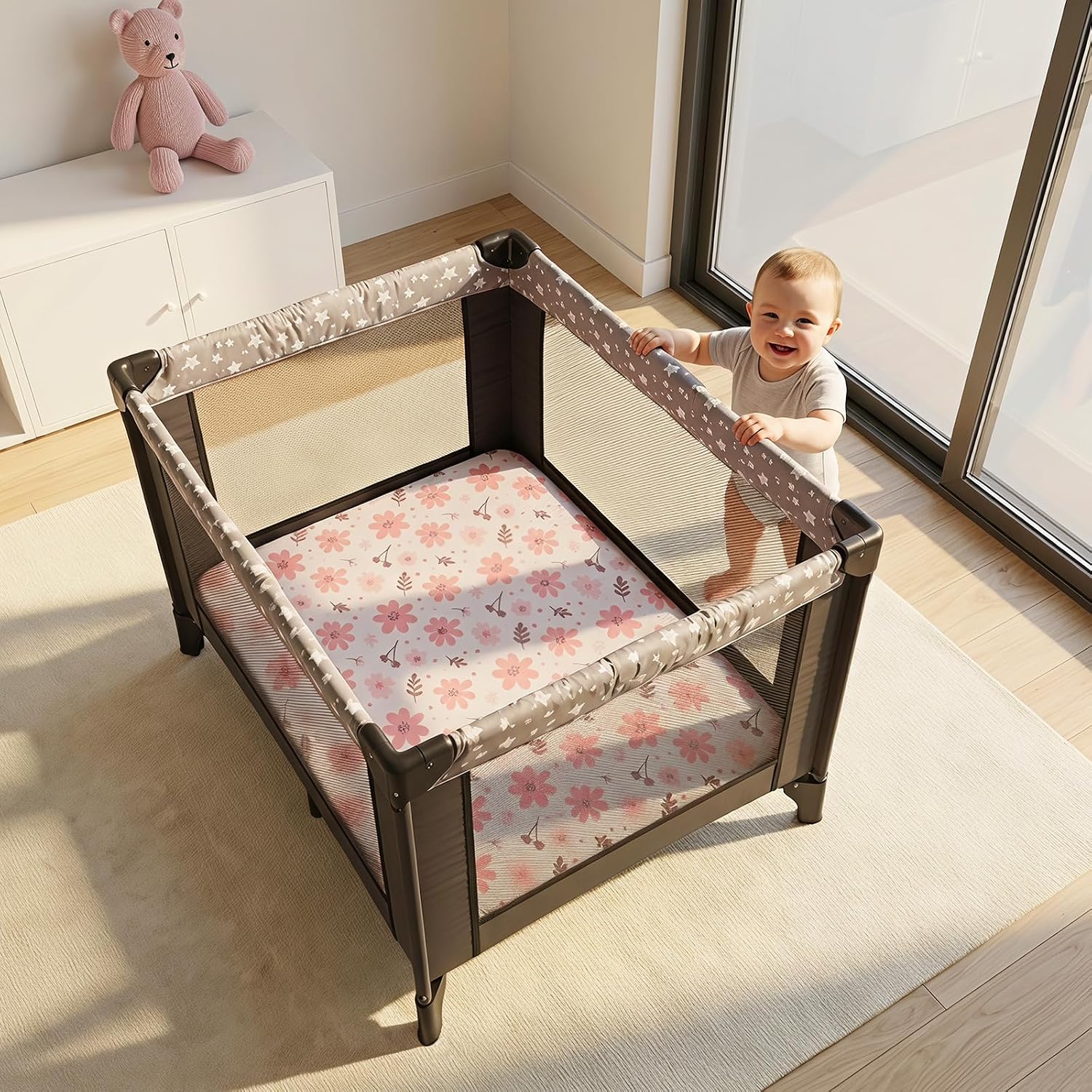 Detalle de Pack N Play Fitted Sheets, 2-Pack
