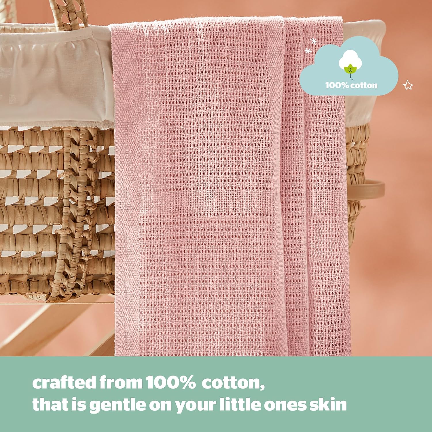 Thumbnail 1 de Silentnight Safe Nights baby blanket 2 pack