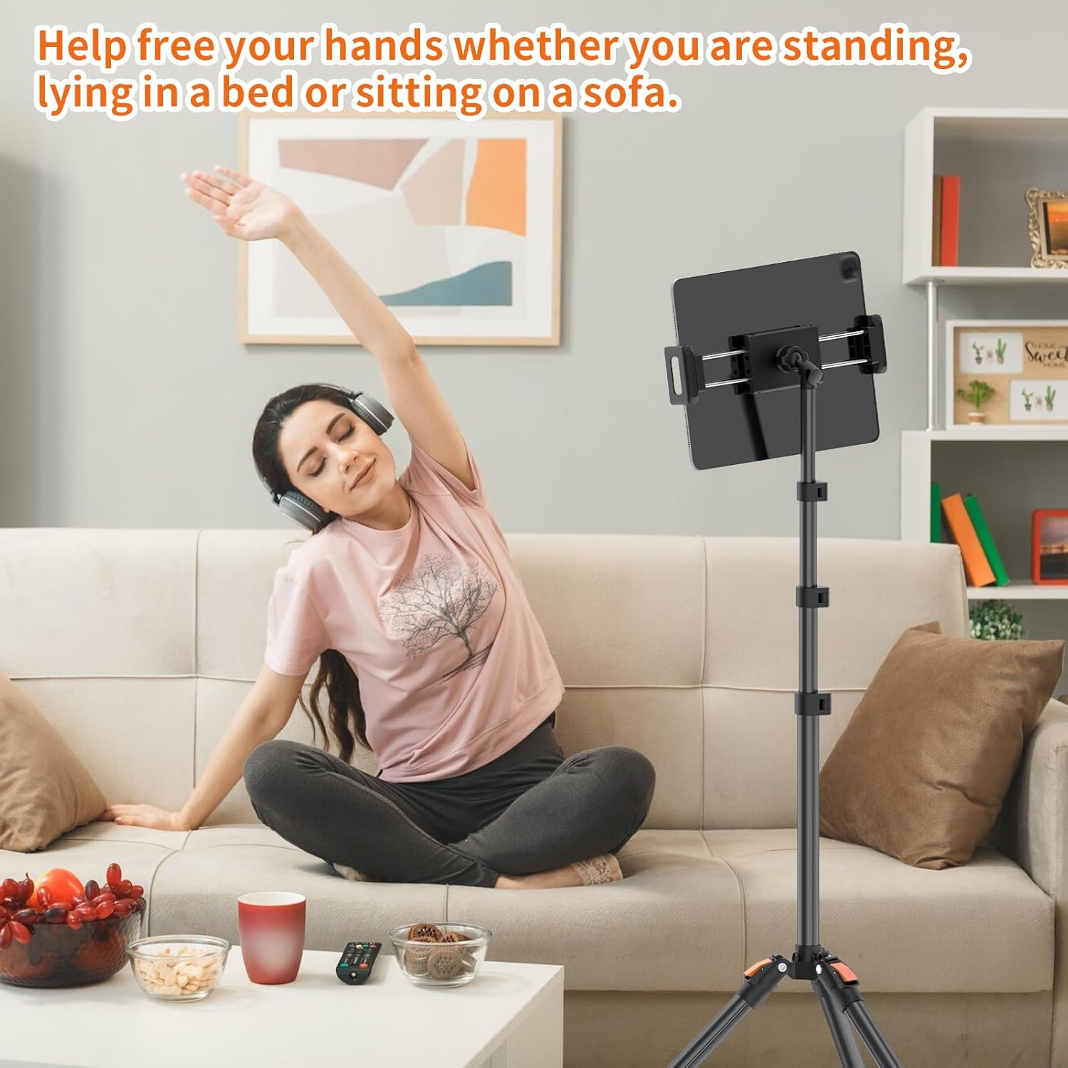 Thumbnail 1 de XXZU 72in Tablet Floor Stand Tripod for 4.7–13” devices