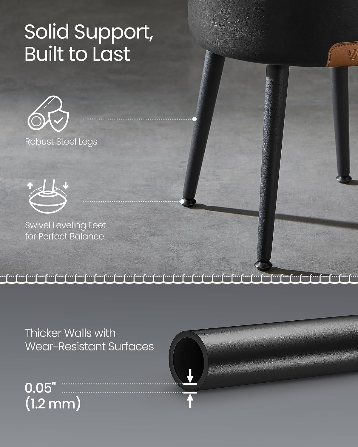 Thumbnail 6 de VASAGLE Storage Ottoman in PU Leather