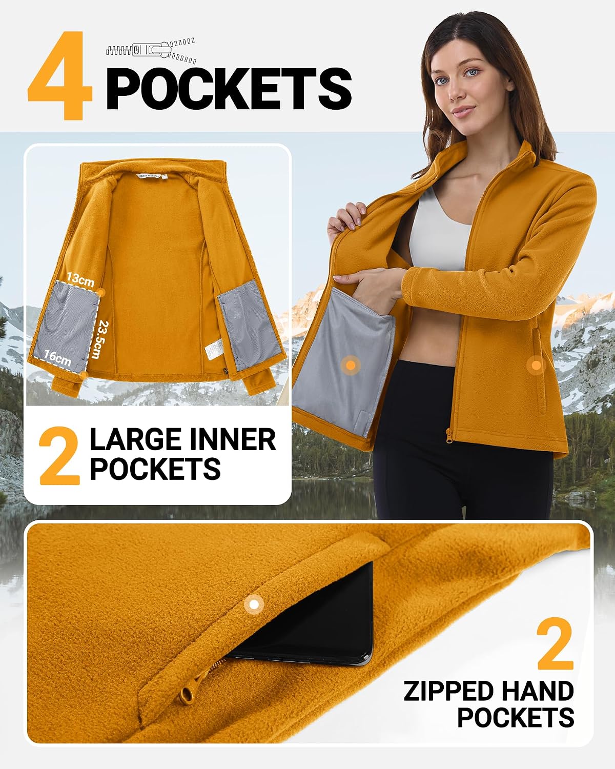 Detalle de Outdoor Ventures fleece jacket, full zip