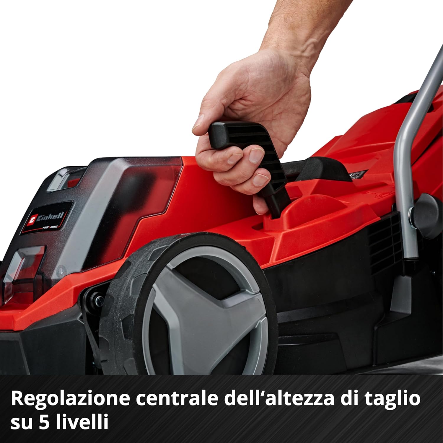 Thumbnail 6 de Einhell 3413266 Tosaerba A Batteria 18V, Nero/Rosso – compatto e robusto per il giardino