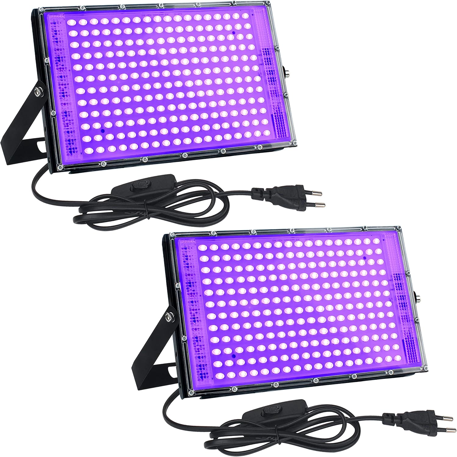 Detalle de CREATESTAR 2pack150W-DE uv-blacklight-schijnwerpers, 395–400 nm, IP65