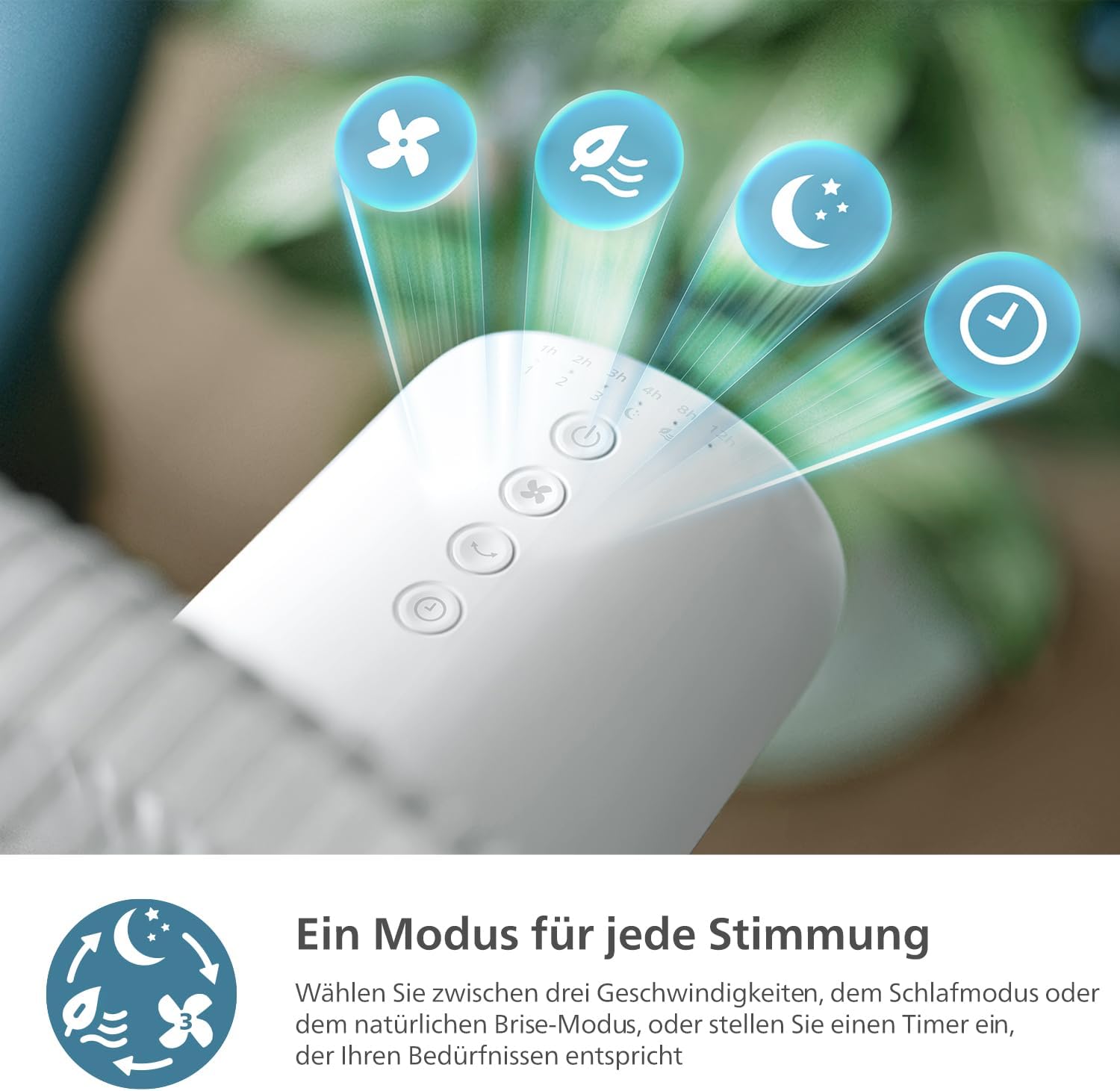 Thumbnail 5 de Philips Standventilator Serie 2000 CX2550/00 – leise Kühlung mit 2-in-1-Design