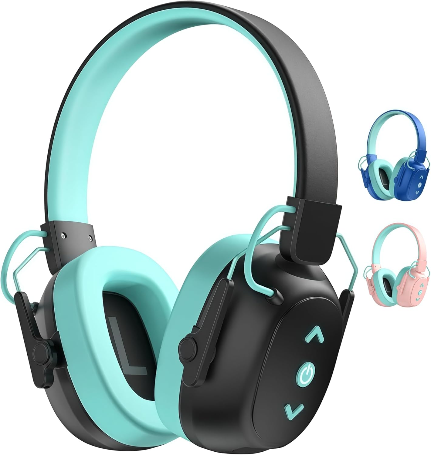 Detalle de Bluetooth 6.0 Kids Ear Defenders with 80H Battery: 29dB Noise Reduction & 94dB Volume Limit