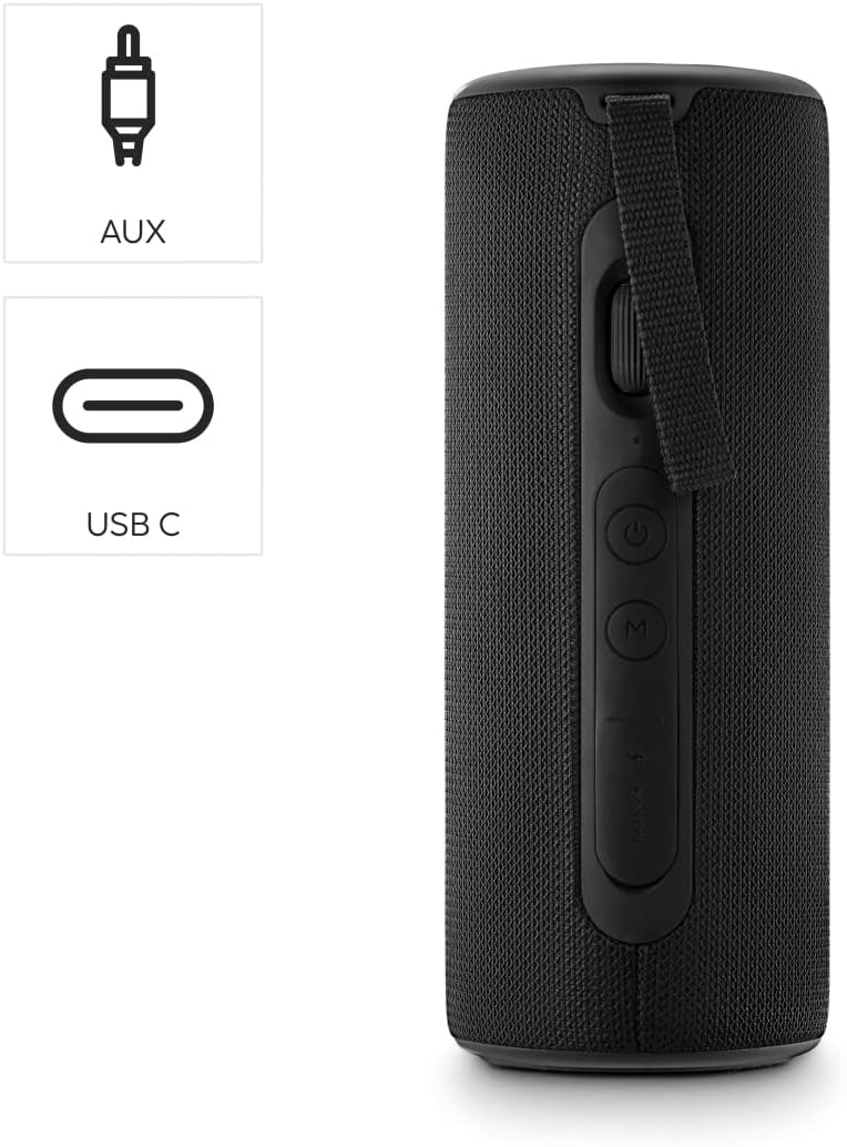 Thumbnail 3 de Hama Pipe 3.0 Bluetooth® speaker (IPX5 waterproof, 10 light modes, 24W) – Black