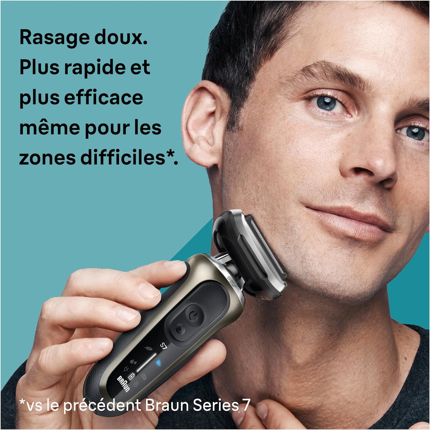 Detalle de Braun Series 7 Rasoir Électrique Homme avec station SmartCare – turbo, 360° et accessoires EasyClick