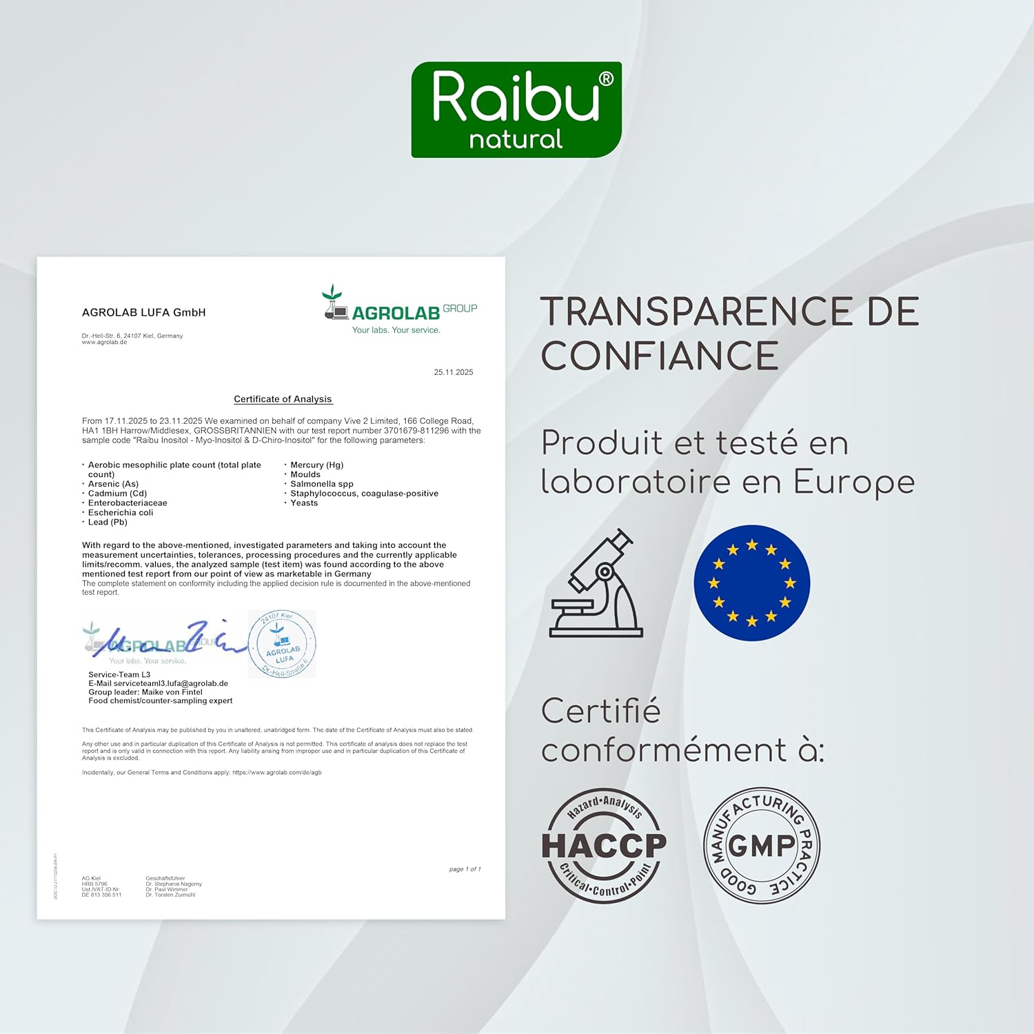 Thumbnail 5 de Inositol Myo Inositol & D-Chiro 150 gélules (avec vitamine B6, acide folique et chrome) – Raibu