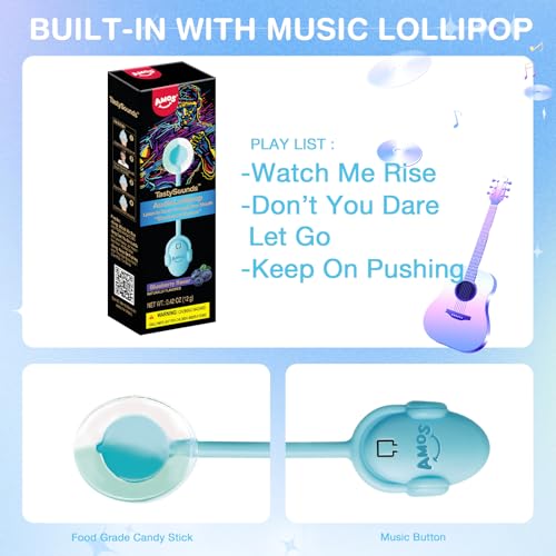Thumbnail 5 de AMOS Lutscher Audio Lollipop Blaubeere 1x, zuckerfrei 🍭