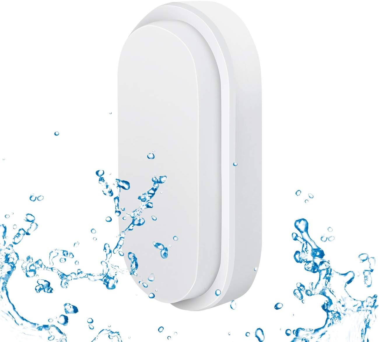 Detalle de ANWIO Lampada da Parete Bianco IP54 14W 980lm 4000K: luce esterna affidabile per balcone, corridoio e garage