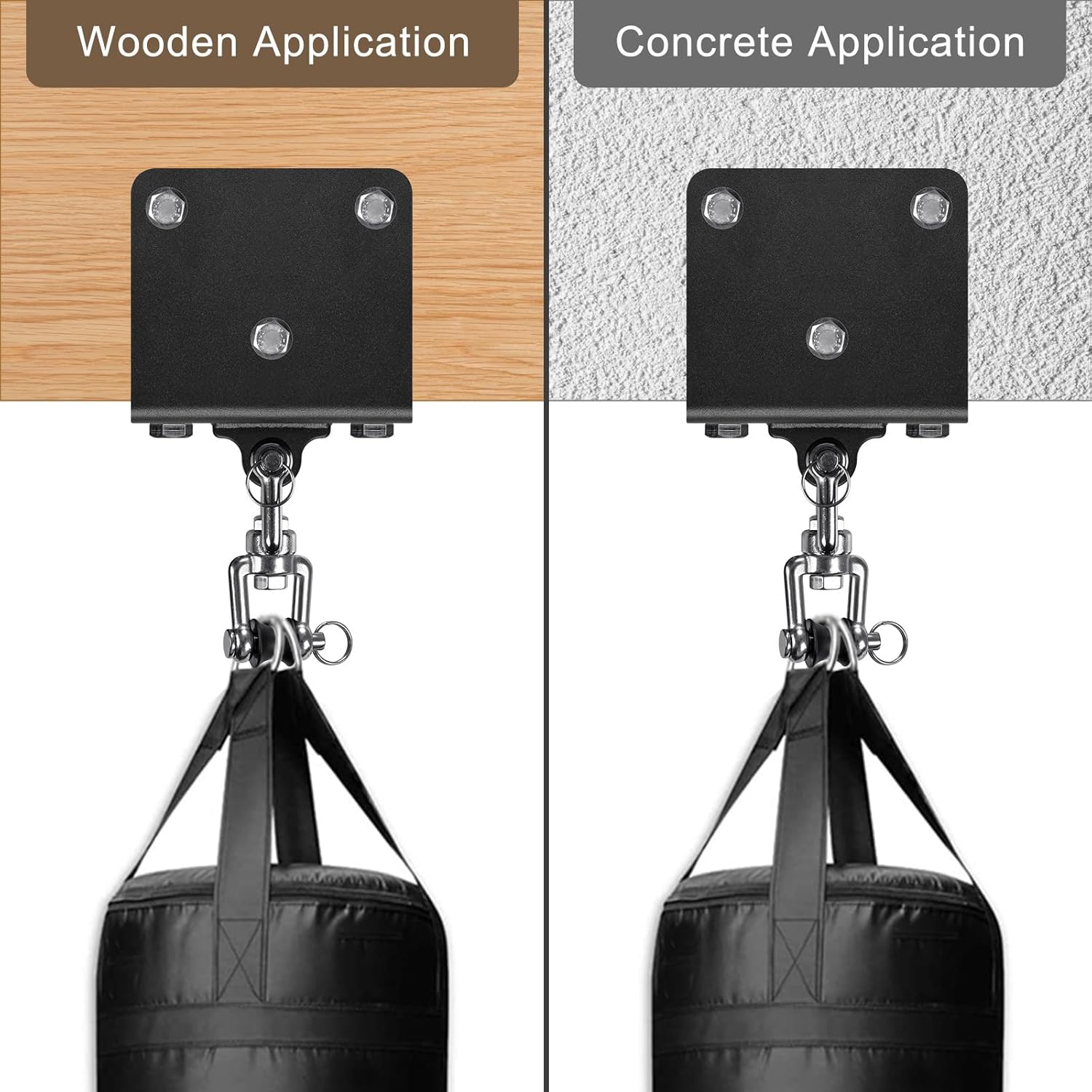 Thumbnail 3 de BeneLabel Punching Bag Hanger: Heavy-Duty 1000 lb Beam Mount with 360° Swivel