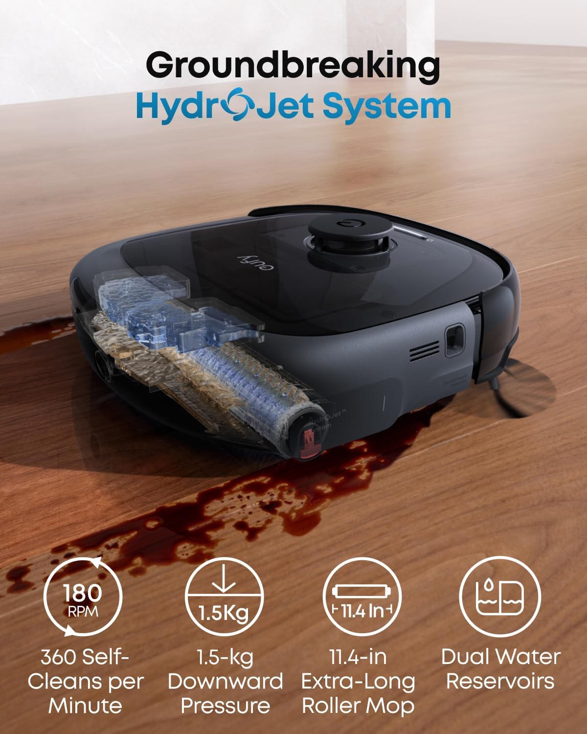 Thumbnail 1 de eufy E28 Omni Robot Vacuum Cleaner with Mop (Renewed) — All-in-One Deep Cleaner for Carpets and Hard Floors