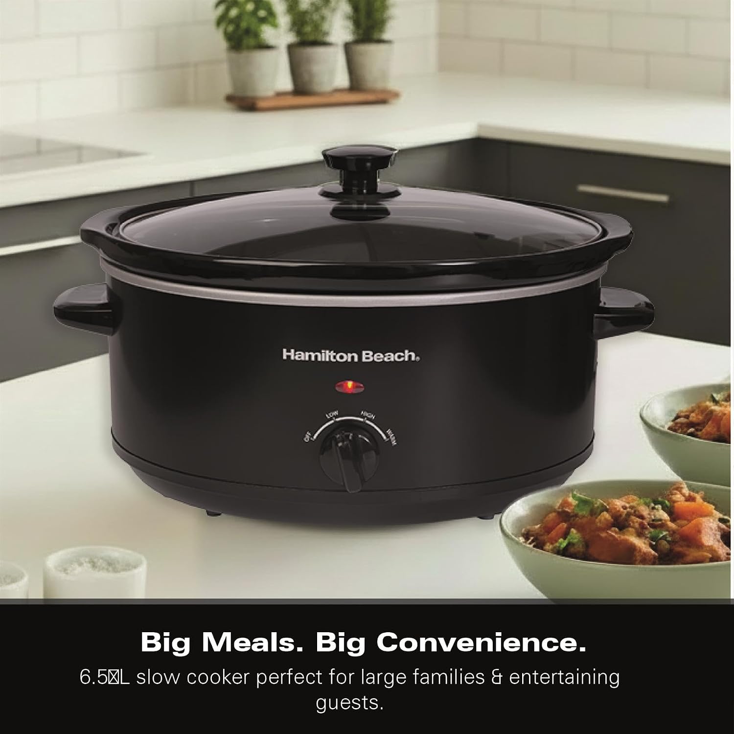 Detalle de Hamilton Beach 6.5L Family Favourite Slow Cooker HBSC070B