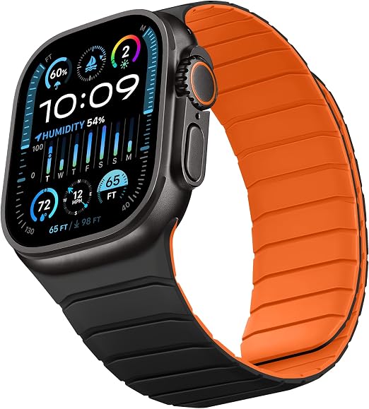 Imagen de Sixmoat Correa reversibles para Apple Watch 🧡Negro-Naranja en OfertitasTOP