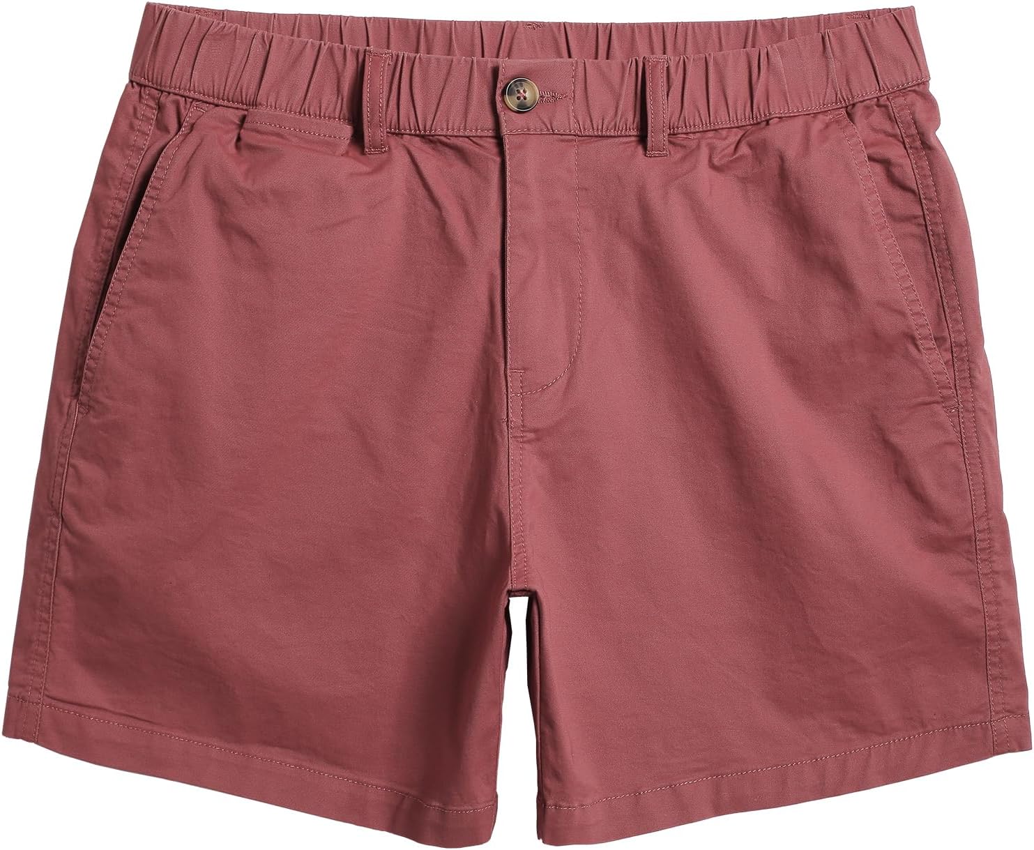 Detalle de maamgic Men's Classic-fit 5.5" Cotton Casual Shorts with Elastic Waistband and 4 Pockets
